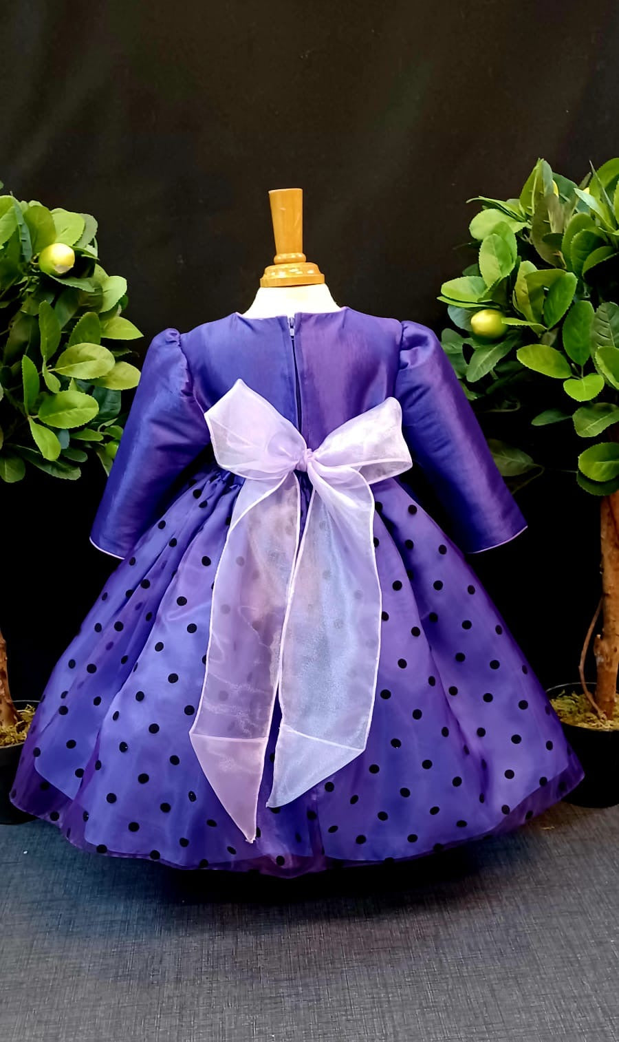 Deep Purple Accent Girl Dress NDesign #58