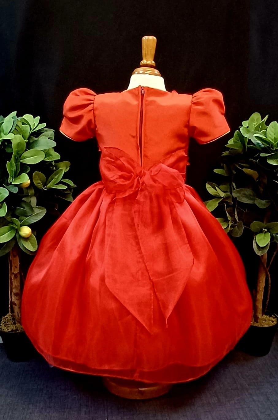 Red Accent Girl Dress NDesign #38