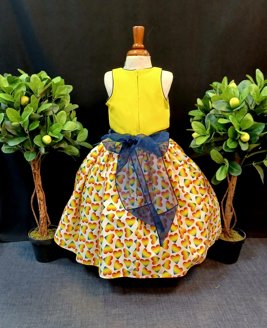 Yellow Accent Girl Dress NDesign #29