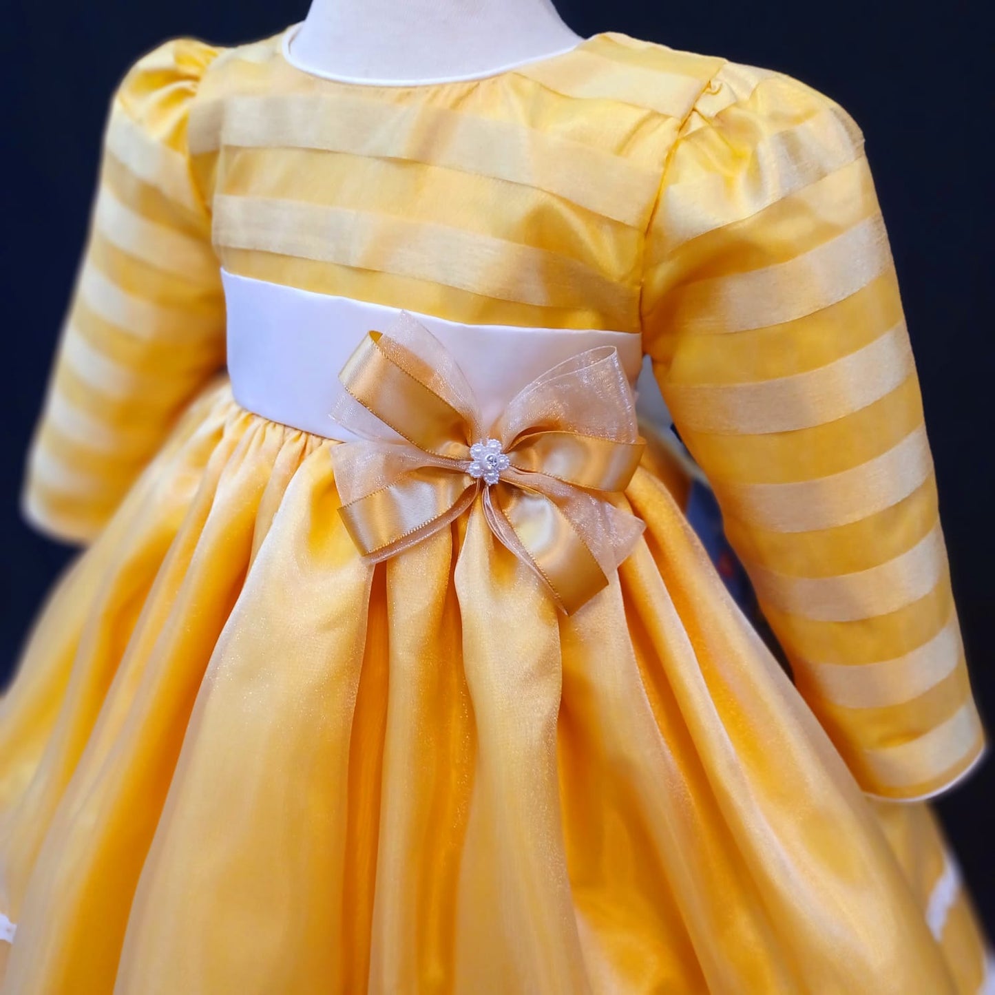 Custom Yellow Girl Dress NDesign #24