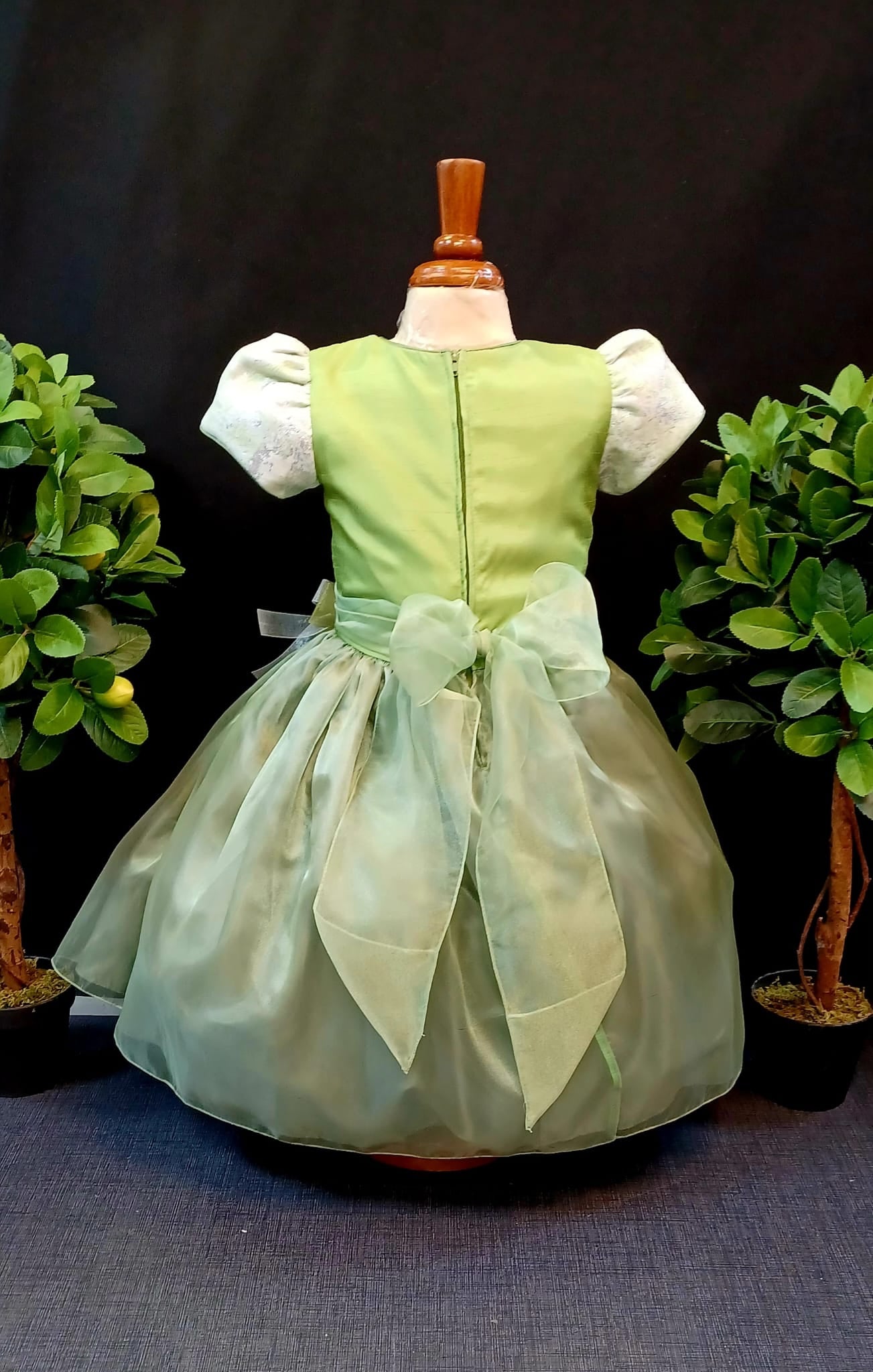 Green Accent Girl Dress NDesign #36