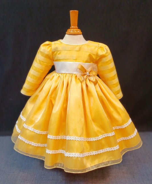 Custom Yellow Girl Dress NDesign #24