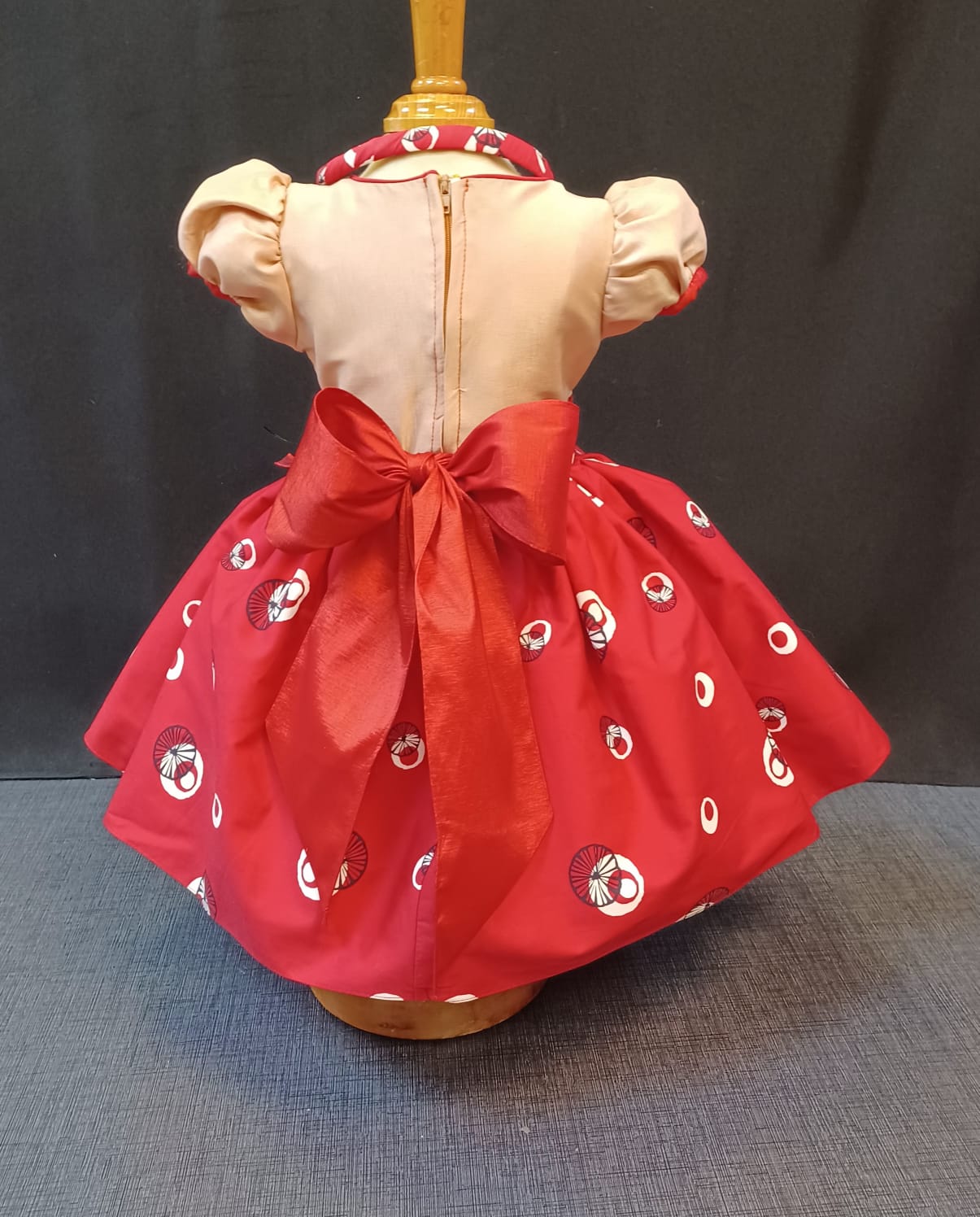 Custom Red Spot Girl Dress NDesign #21