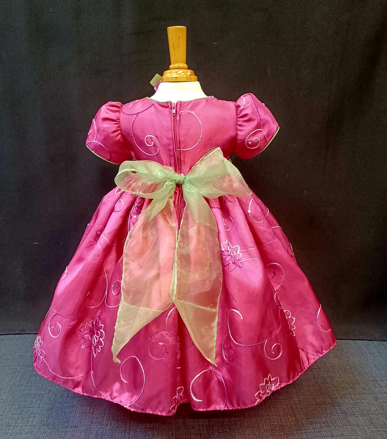 Custom Hot Pink Girl Dress NDesign #17