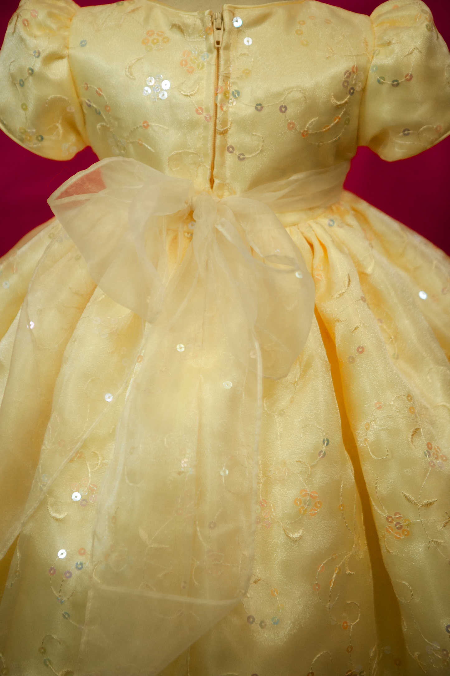 Custom Yellow Accent Girl Dress NDesign #10