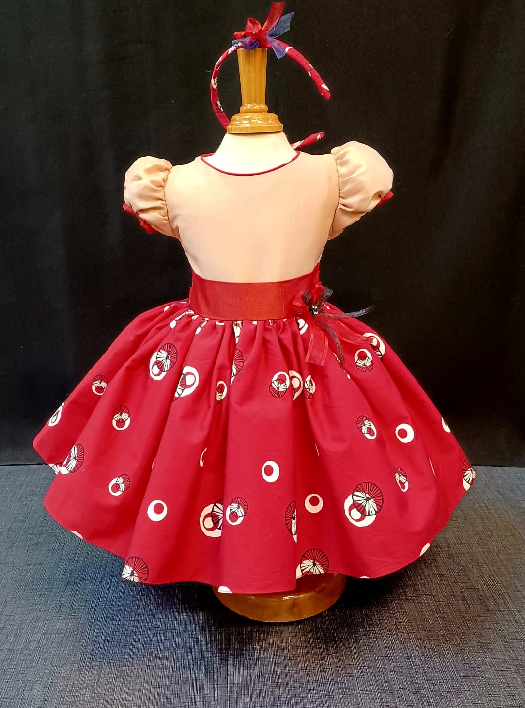 Custom Red Spot Girl Dress NDesign #21