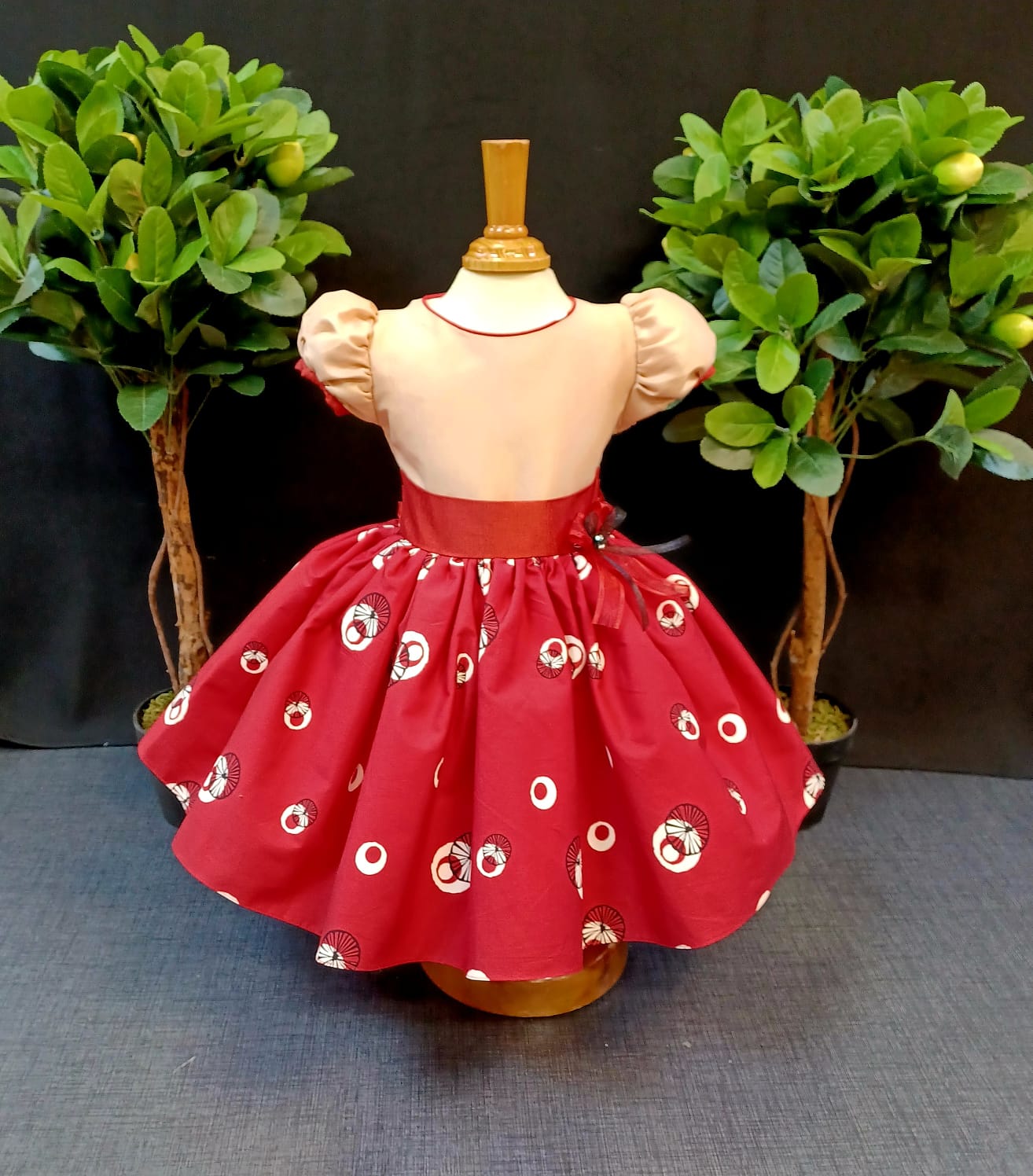 Custom Red Spot Girl Dress NDesign #21