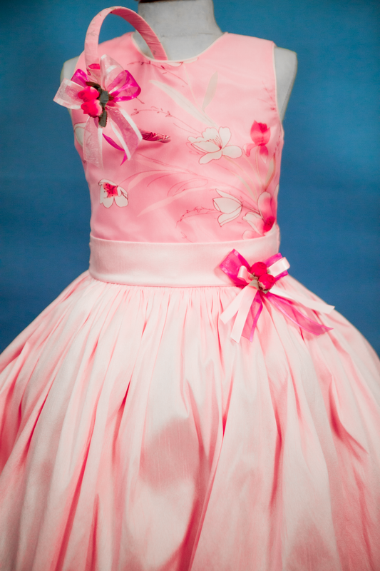 Custom Pink Accent Girl Dress NDesign #8