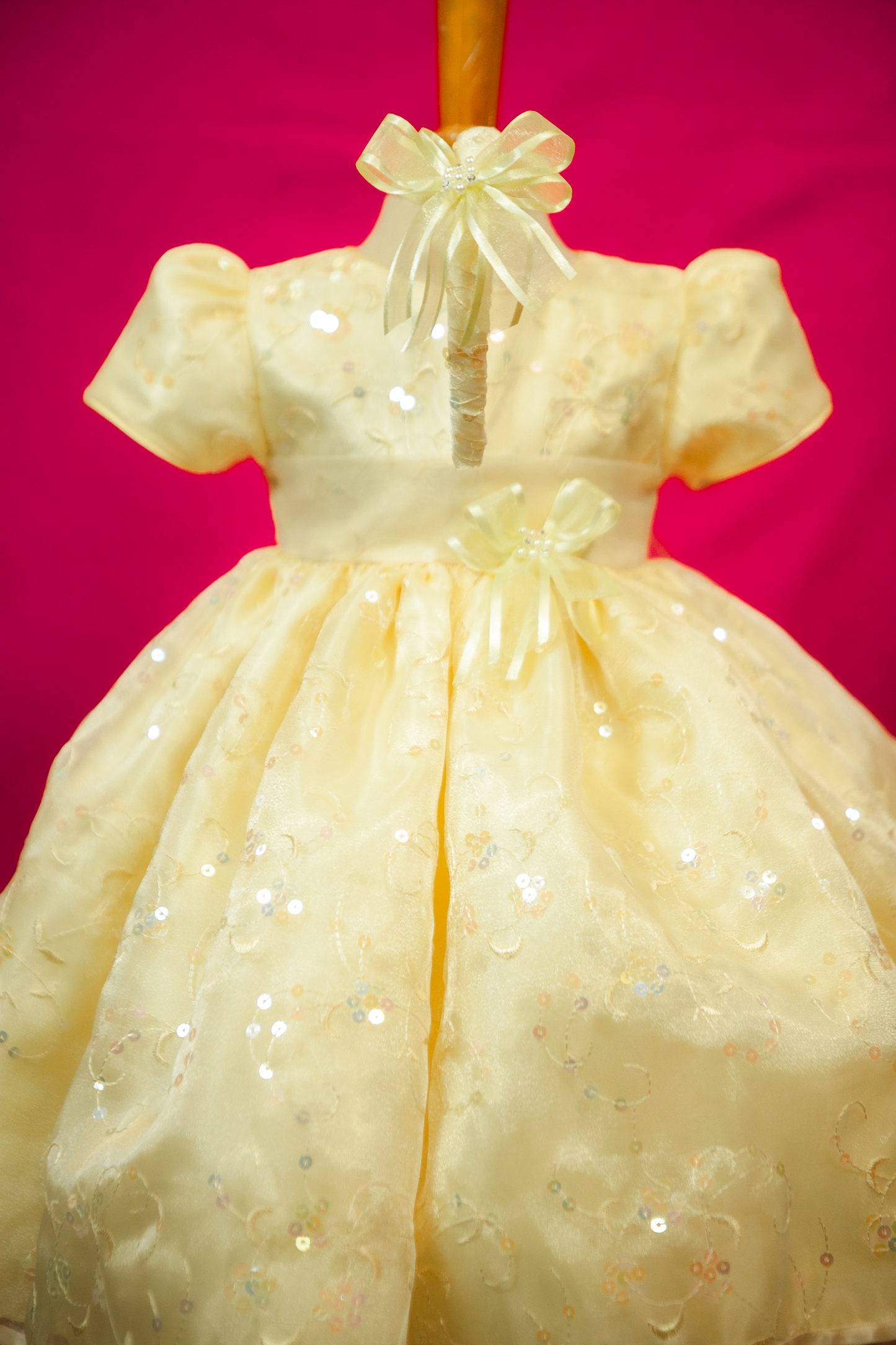 Custom Yellow Accent Girl Dress NDesign #10